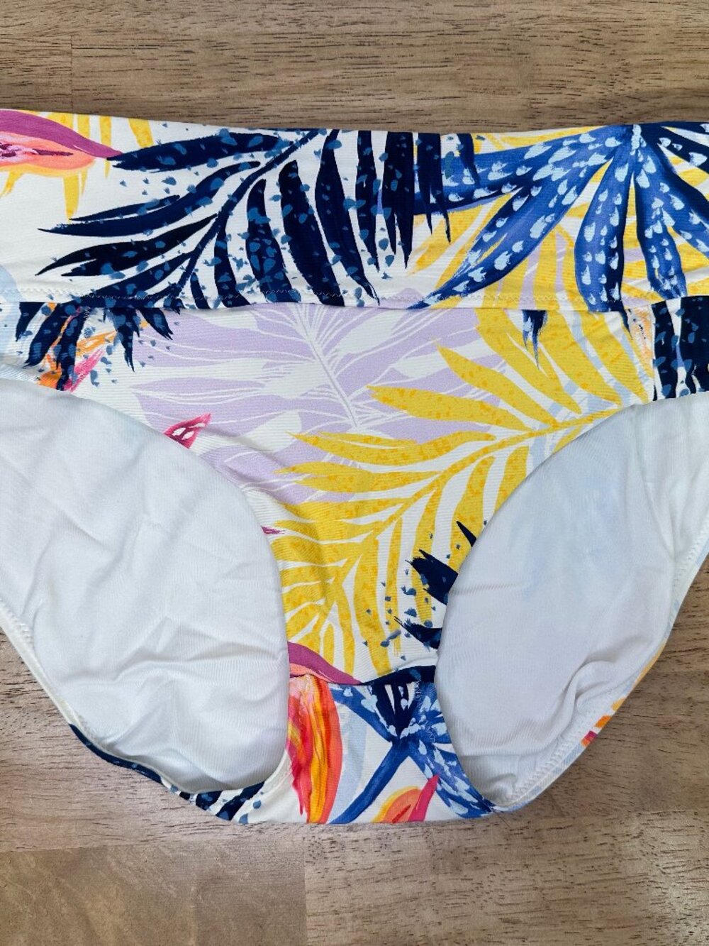 CALIA Mid Rise Wide Banded Swim Bottoms